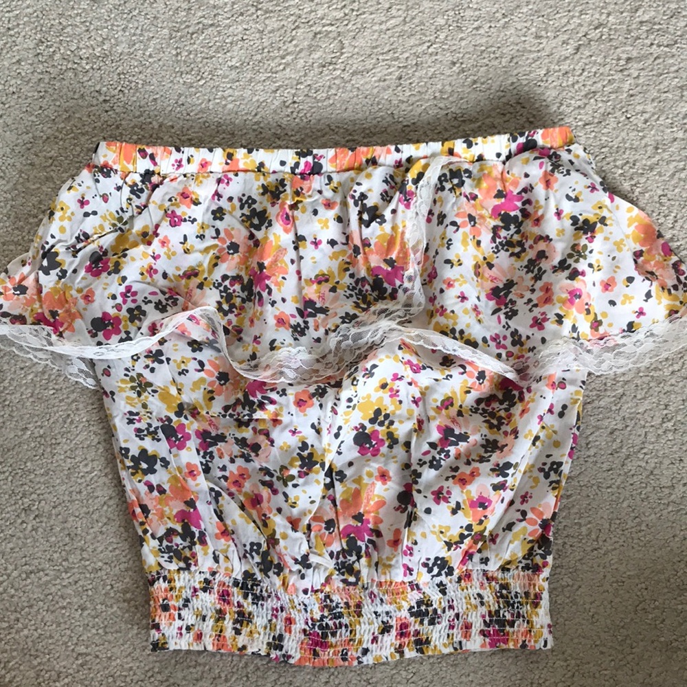 Beautiful Flower-printed Tube Top